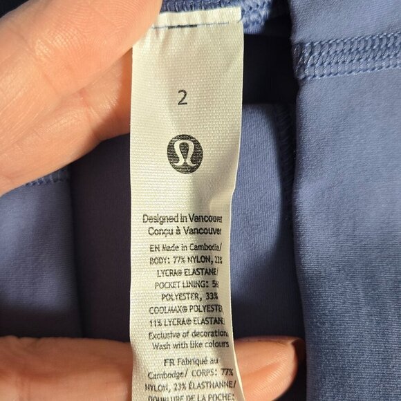 NWT Lululemon Wunder Train High-Rise Short 6" - 2 Oasis Blue - Picture 7 of 8